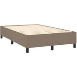 Box spring s madracem LED smeđesivi 120 x 200 cm tkanina | shoptok.hr
