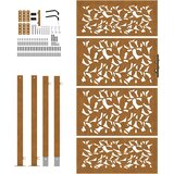  Vrtna vrata 100x200 cm, dizajn s čeličnim krilom otpornim na vremenske uvjete | shoptok.hr