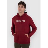 Hurley The Box Fleece Po Pulover s kapuco true red Cene
