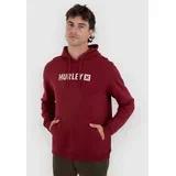 The Box Fleece Po Pulover s kapuco true red