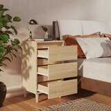  Noćni ormarić s drvenim nogama boja hrasta 40 x 35 x 69 cm | shoptok.hr