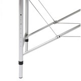 The Living Store Crni sklopivi masažni trodijelni stol s aluminijskim okvirom | shoptok.hr
