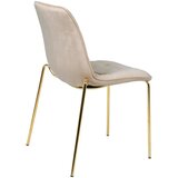 MID.YOU STOL, les, kovina, tekstil rjavosiva | Shoptok.si