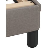  Krevet s madracem Dover smeđesivi 200x200 cm od tkanine | shoptok.hr