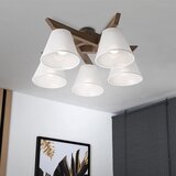  Brilagi - LED Prislonjen luster ANTHONY 5xE14/40W/230V hrast orah/bela | Eponuda.com