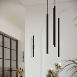  Sollux SL.1304 - Luster na sajli PASTELO, 2xG9/8W/230V, crne boje | Eponuda.com