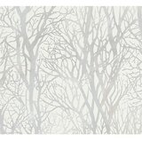 AS Creation New Life Flis tapeta (Bijelo-srebrne boje, Floral, 10,05 x 0,53 m) Cijene