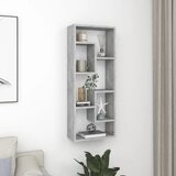 vidaXL Stenska polica betonsko siva 36x16x90 cm iverna plošča Cene