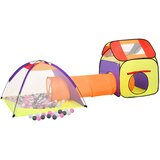  Dječji šator za igru s 250 loptica višebojni 338x123x111 cm | shoptok.hr