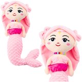  igračka sirena s pletenim repom 32 cm - roza | Shoptok.si