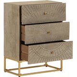  Ladičar 55 x 30 x 76 cm od masivnog drva manga i željeza | shoptok.hr