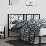  Metalno zamjensko uzglavlje crno 150 cm | shoptok.hr
