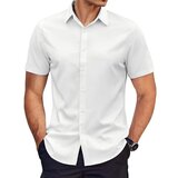 Vivva Majica s kratkimi rokavi brez gubanja | BRILLSHORT Bela L/XL, (21297613) Cene