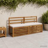  Jastučići za klupe SOEST 2 kom. 100% poliester Bijela | Shoptok.si