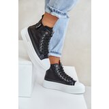 Boto Women's High Top Sneakers On Platform Black Averira | Shoptok.si