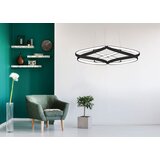 Toolight moderna led stropna svjetiljka + pilot app793-cp crni stan | shoptok.hr