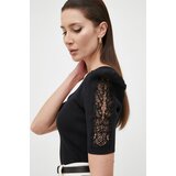 Morgan Kratka majica črna barva | Shoptok.si