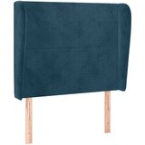  Uzglavlje s ušima tamnoplavo 83 x 23 x 118/128 cm baršunasto | shoptok.hr