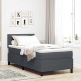  Krevet s opruga kutije Tamno siva i bijela 100 x 200 cm | shoptok.hr