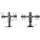 Gembird MS-D2-01 podesivi stoni drzac za dva monitor, tilt, 17-27 max.2x6kg | Eponuda.com