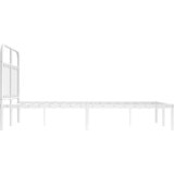  Metalni okvir za krevet s uzglavljem bijeli 120 x 190 cm | Eponuda.com