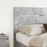  Vzglavje z vzglavjem Betonsko siva 150 cm Konstruiran les, (5000120921) | Shoptok.si