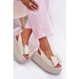 CheBello Ladies Leather Platform Sandals With Bow | ePonuda.com