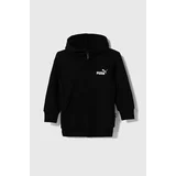 Puma Otroški pulover ESS Small Logo Full-Zip Hoodie TR G črna barva, s kapuco
