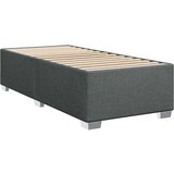 vidaXL Box spring postelja z vzmetnico temno siva 80x200 cm blago | Shoptok.si