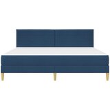 Krevetna konstrukcija Plava 200 x 200 cm Poliester | shoptok.hr