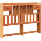 Maison Chic posteljno vzglavje - vzglavna omarica - nočna omarica s predelki voščeno rjavo 150 cm trdna borovina, (21711460) Cene