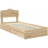 Krevet s od storage Sonoma hrast 70 x 190 cm Konstruirano drvo | Eponuda.com