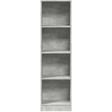 vidaXL Knjižna omara betonsko siva 40x24x143 cm inženirski les | Shoptok.si