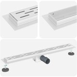 Odvod za tuš s dizajnom linije Srebrno 80 cm | shoptok.hr