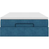 vidaXL Okvir kreveta s madracem tamnoplavi 120x200 cm baršunasti | shoptok.hr