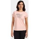 Kilpi Women's cotton T-shirt NELLIM-W Coral