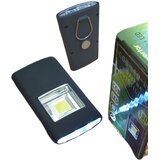  Baterijska svetilka 3LED/COB črna | Shoptok.si