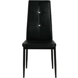  Jedilni stoli 2 kosa črno umetno usnje, (20699499) | Shoptok.si