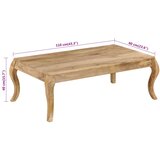  Stolić za kavu 110 x 60 x 40 cm od masivnog drva manga | shoptok.hr
