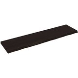  Kupaonska radna ploča tamnosmeđa 200x50x(2-6) cm tretirano drvo | shoptok.hr