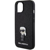  originalen karl lagerfeld ovitek KLHCP15SGKNPSK za iphone 15 črn ovitek z bleščicami - glitter iml nft iconic | Shoptok.si