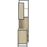  3-dijelni set kupaonskog namještaja boja hrasta sonome drveni | shoptok.hr