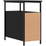  Noćni ormarić crni 30 x 60 x 60 cm od konstruiranog drva | shoptok.hr