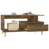  Stolić za kavu boja hrasta 90x49x45 cm konstruirano drvo | Eponuda.com