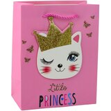  Papirnata poklon vrećica mačići svjetlucavo ružičasta 23 x 18 x 10,5 cm | shoptok.hr