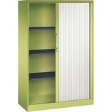 C+P Omara z rolojem ASISTO, višina 1617 mm, širina 1000 mm, rumeno zelene/prometno bele barve | Shoptok.si