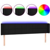  Uzglavlje crno 183x16x78/88 cm od tkanine | shoptok.hr