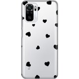  Silikonska maska za Xiaomi Redmi Note 10 4G/10s Hearts Print Skin providna Cene