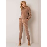 Fashion Hunters Beige velour set | shoptok.hr