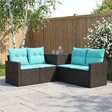  Set sofe 5 kom. Crna i Plava 179 x 179 x 85 cm Cijene
